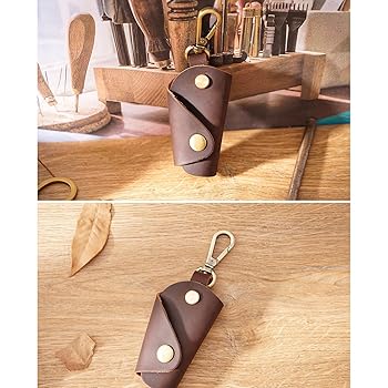 【CTHY】 HIGH-END LEATHER ROOM KEYRING LUXURY MATERIAL LEATHER ROOM KEYRING by BRIDLE